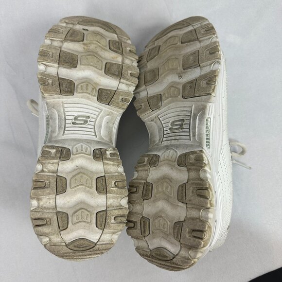 Skechers DLites Womens White Sneakers Size 8.5 Memory Foam Air Cooled Comfortabl - Picture 9 of 9